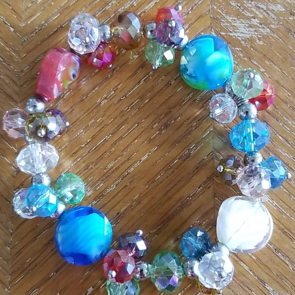 Colorful Jewel Toned Bracelet - Picture 2 of 6